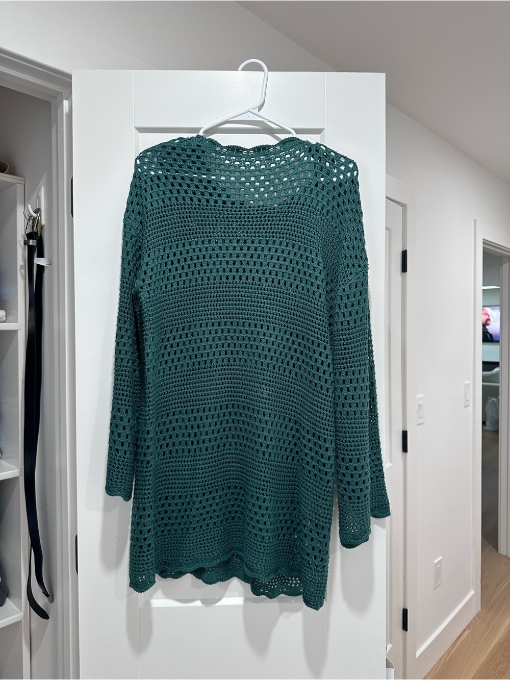 Amazon Women's Crochet Swim Coverup Green